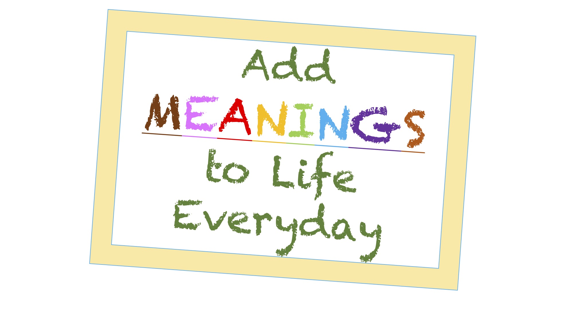 add meaning